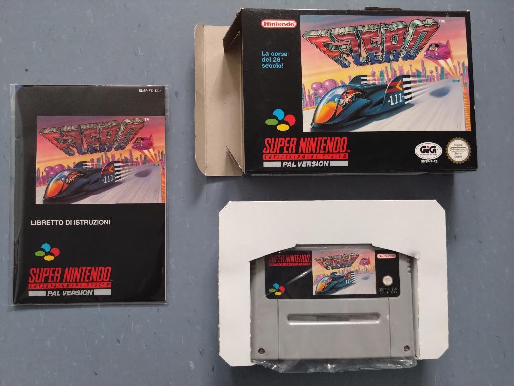 F-Zero - ITA Nintendo SNES PAL Game CIB, Gebruikt, Racen en Vliegen, 2 spelers, Ophalen of Verzenden
