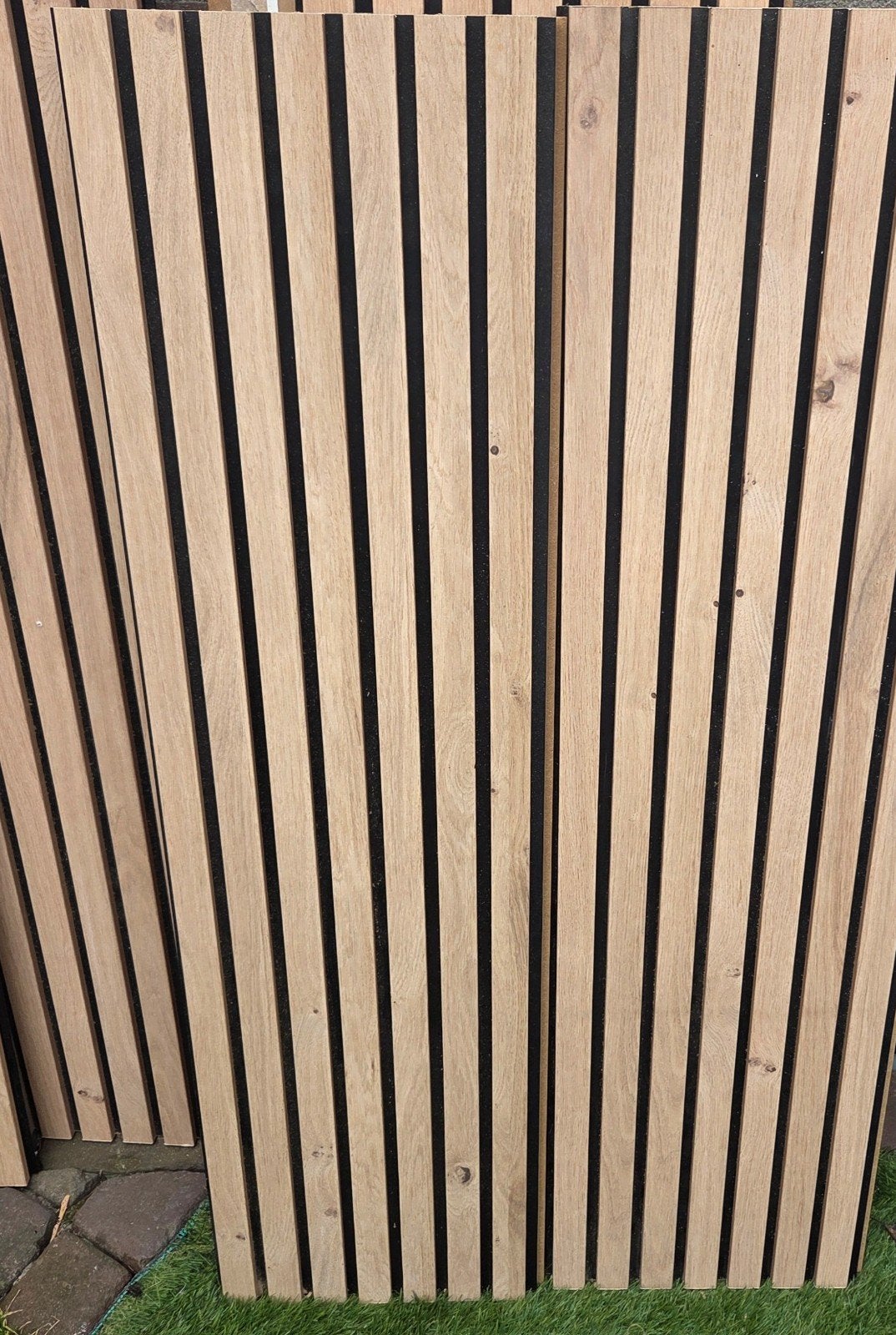 6 CanDo wandpanelen eikenhout 107x30x3,5cm, Ophalen