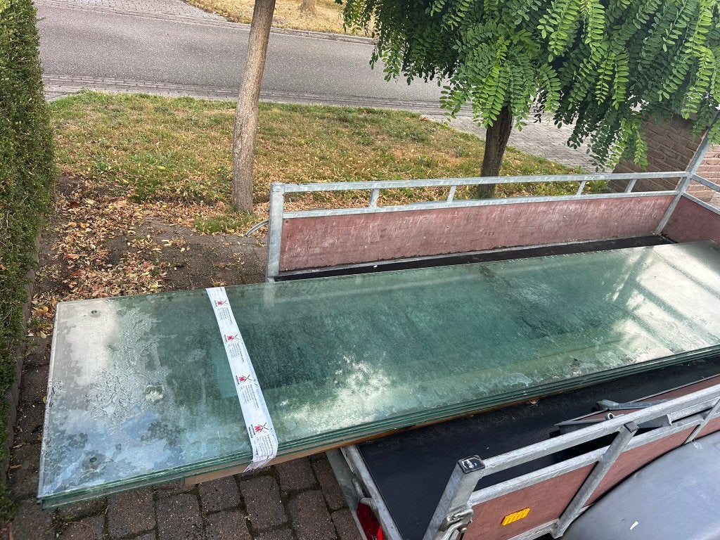 glasplaat, Doe-het-zelf en Verbouw, Glas en Ramen, Ophalen, Minder dan 80 cm, Zo goed als nieuw, Glasplaat