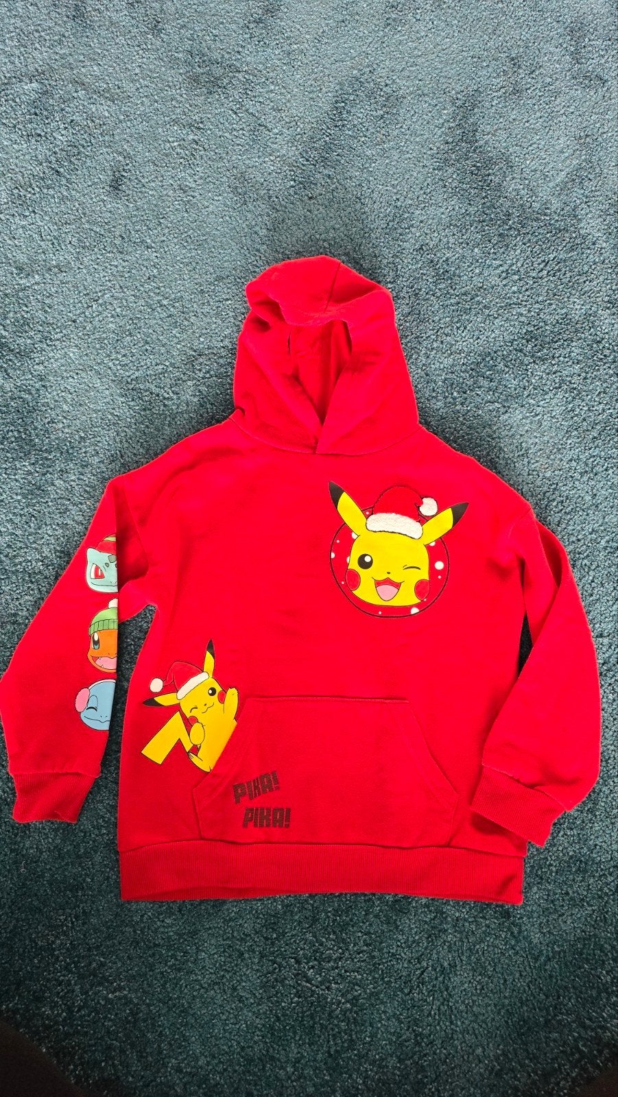 Pokemon trui Pikachu Kersttrui Maat 128 kerst trui, Ophalen of Verzenden, Zo goed als nieuw, Jongen, Trui of Vest