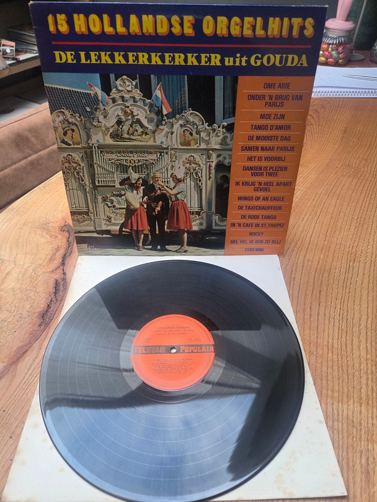 15 Hollandse Orgelhits - De Lekkerkerker uit Gouda LP, Cd's en Dvd's, Vinyl | Nederlandstalig, LP, Gebruikt, Ophalen of Verzenden