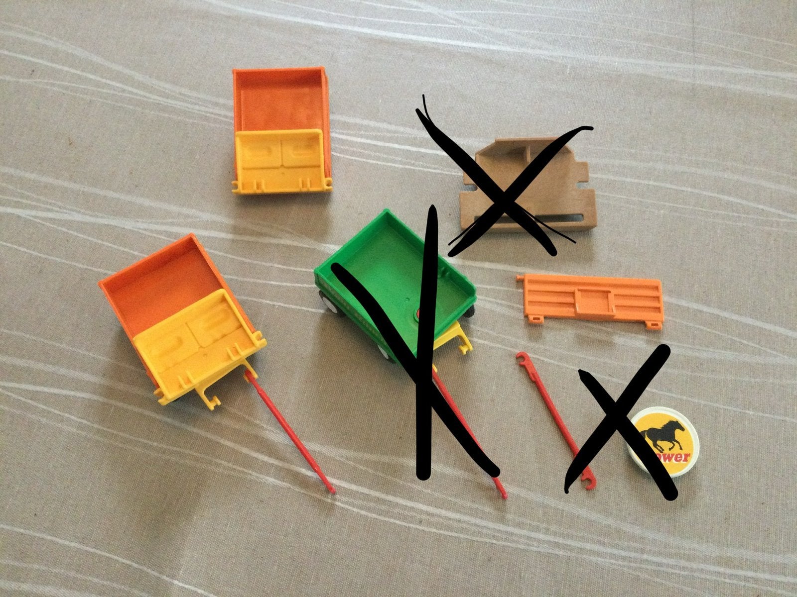 Playmobil onderdelen ponywagen., Ophalen of Verzenden, Zo goed als nieuw