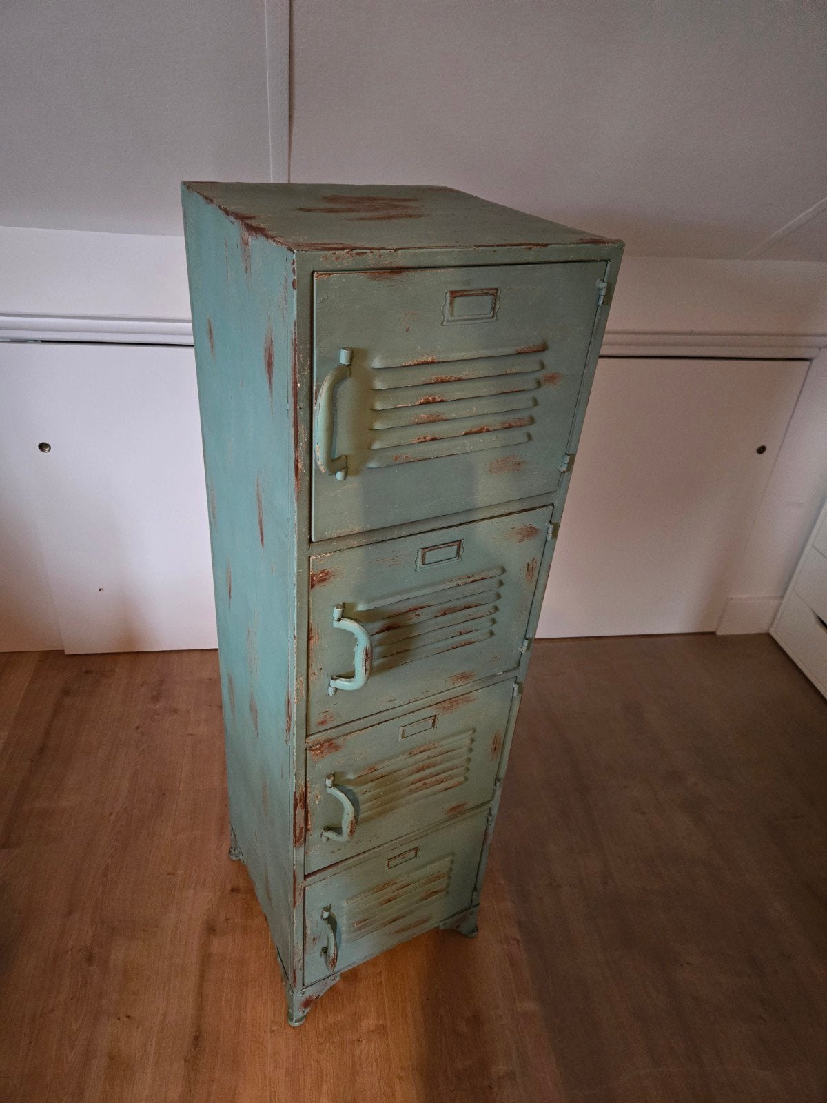 Stalen kastje met 4 deuren - 125x35x35 cm, Ophalen, Gebruikt