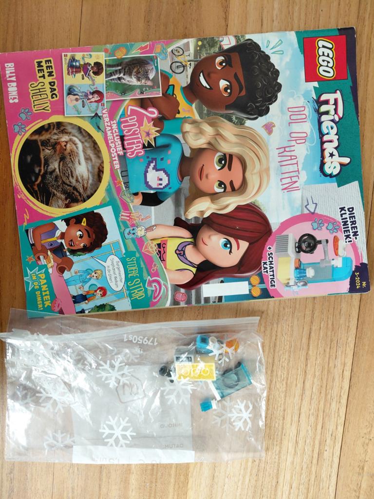 Lego friends tijdschrift met legosetje, Ophalen of Verzenden