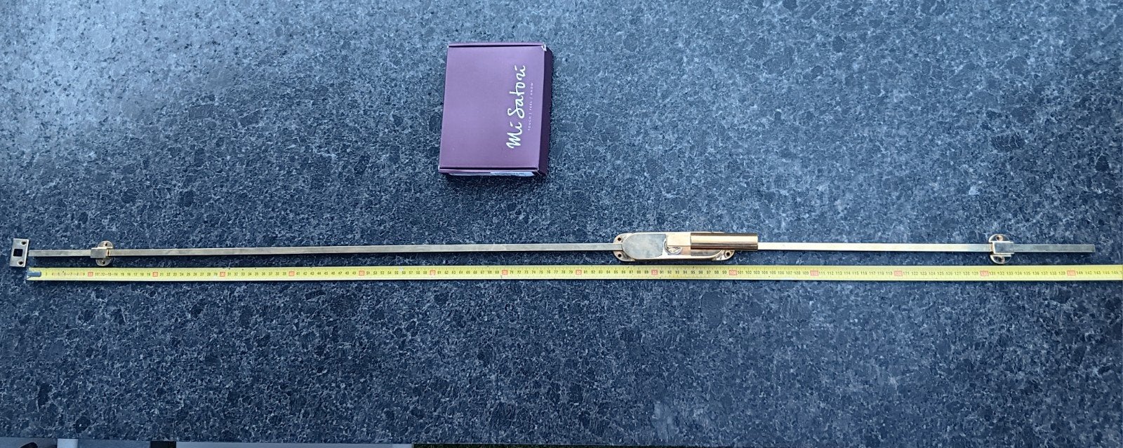 Espagnolet messing Weijntjes 1462 mm mm - niet afsluitbaar, Ophalen, Koper of Messing