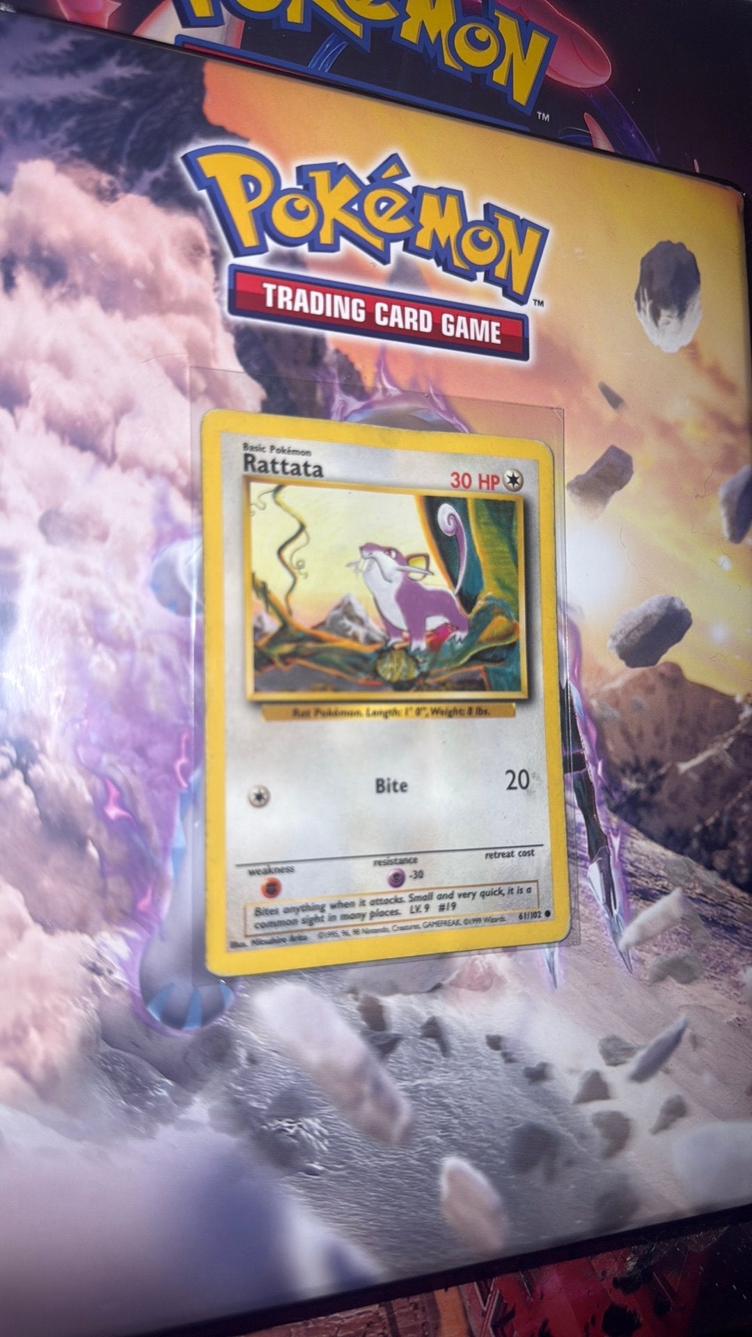 Rattata 61/102 base set, Ophalen of Verzenden, Zo goed als nieuw