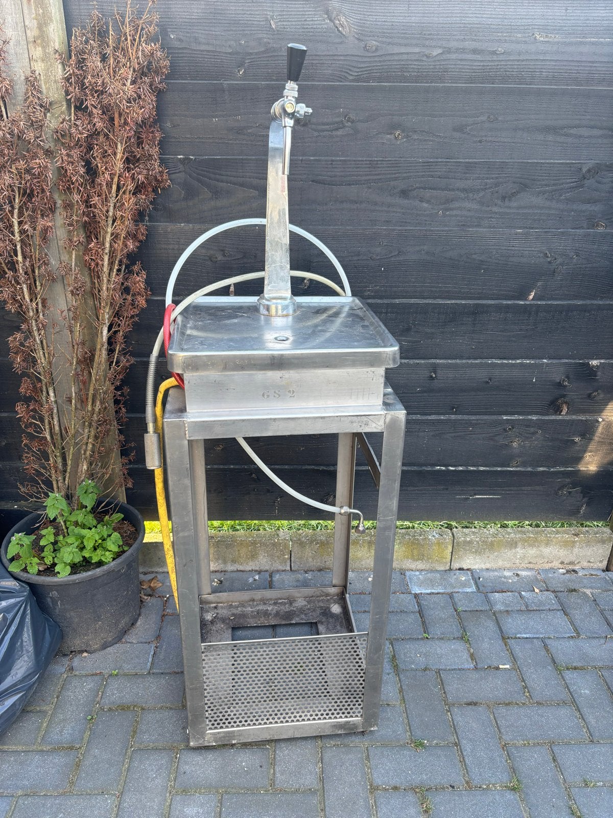 Biertap frame met CO2 meter verrijbare tap, Ophalen