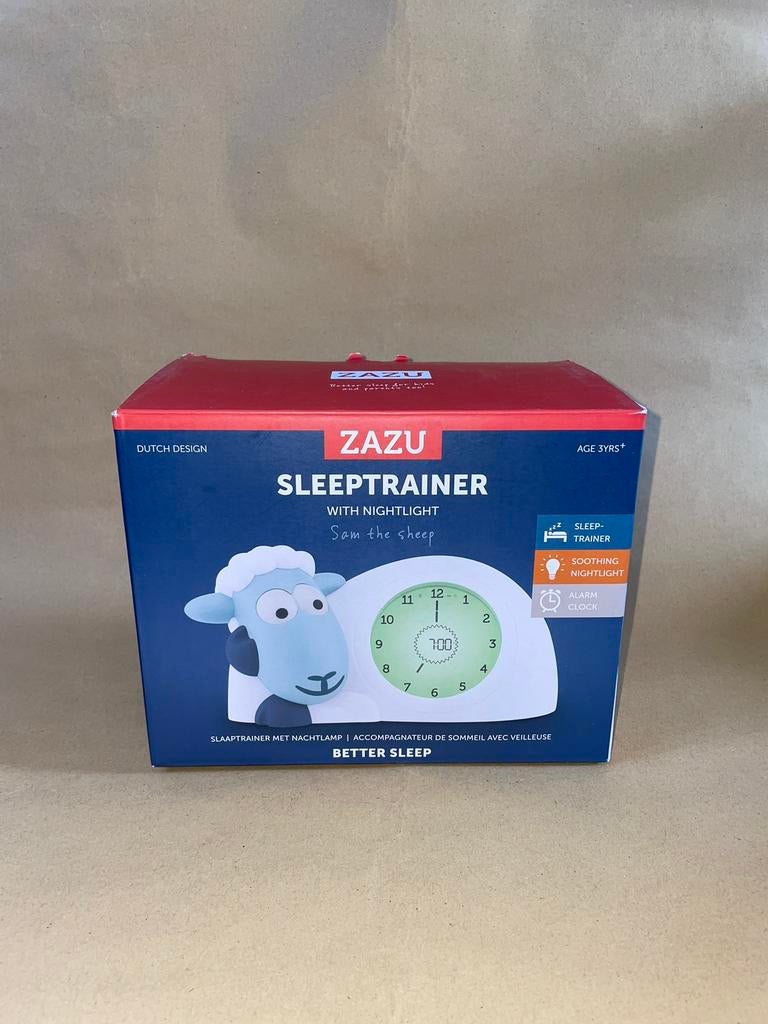 ZAZU Sam the Sheep – Slaaptrainer (Blauw) – Nieuw in doos, Witgoed en Apparatuur, Wekkers, Verzenden, Nieuw, Digitaal