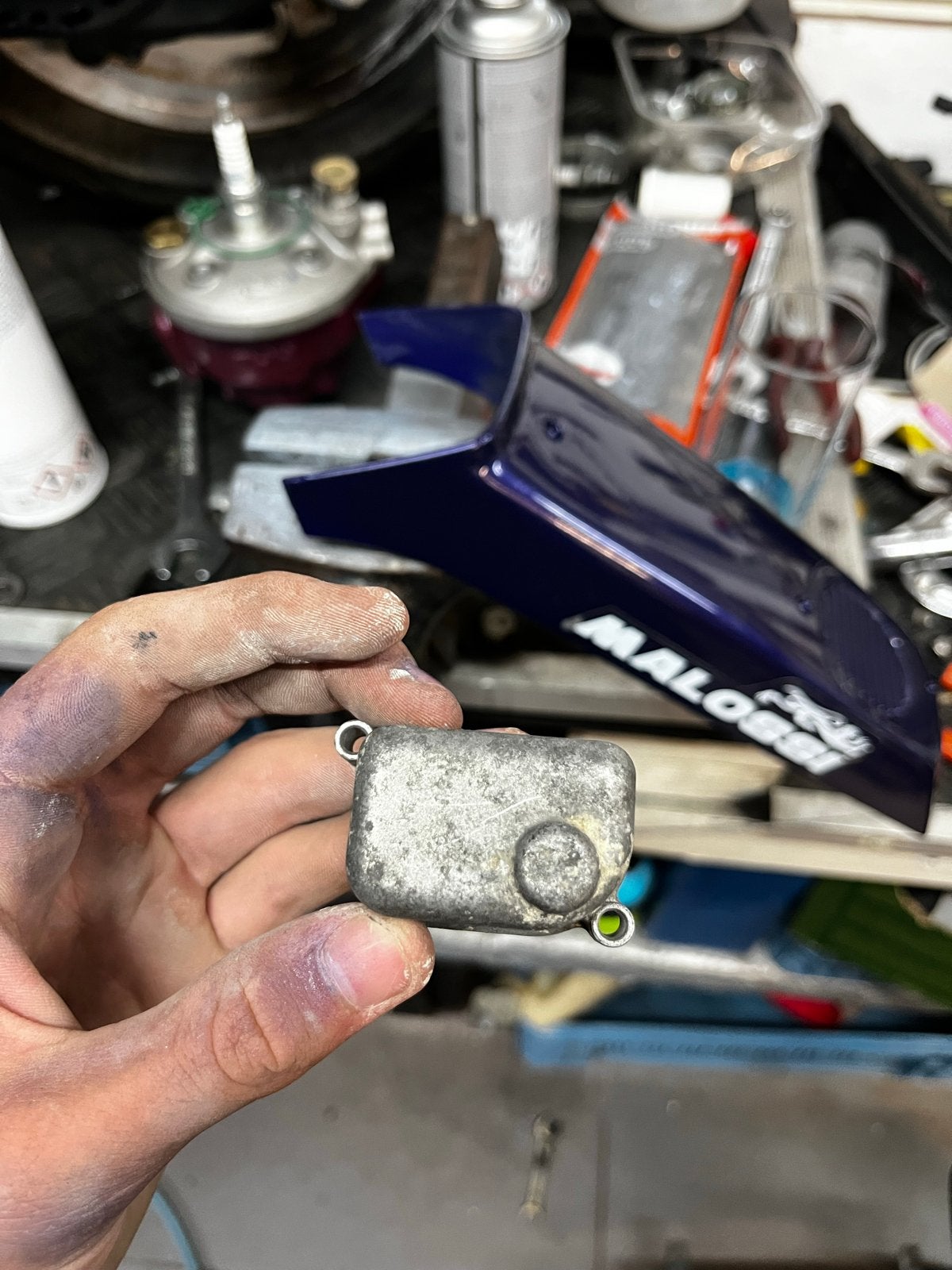 Vespa ciao vloterbakje metaal delortho cabrateur, Fietsen en Brommers, Ophalen of Verzenden, Vespa