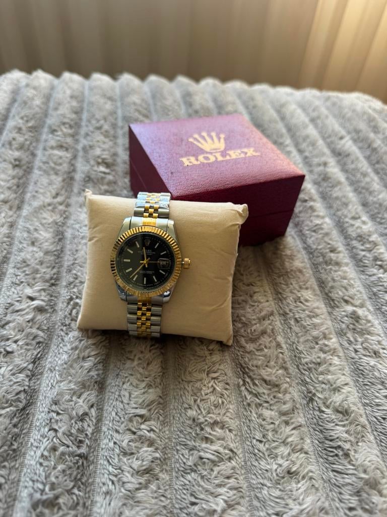 NIEUW! Rolex met doos, Sieraden, Tassen en Uiterlijk, Horloges | Heren, Staal, Polshorloge, Ophalen of Verzenden, Zo goed als nieuw