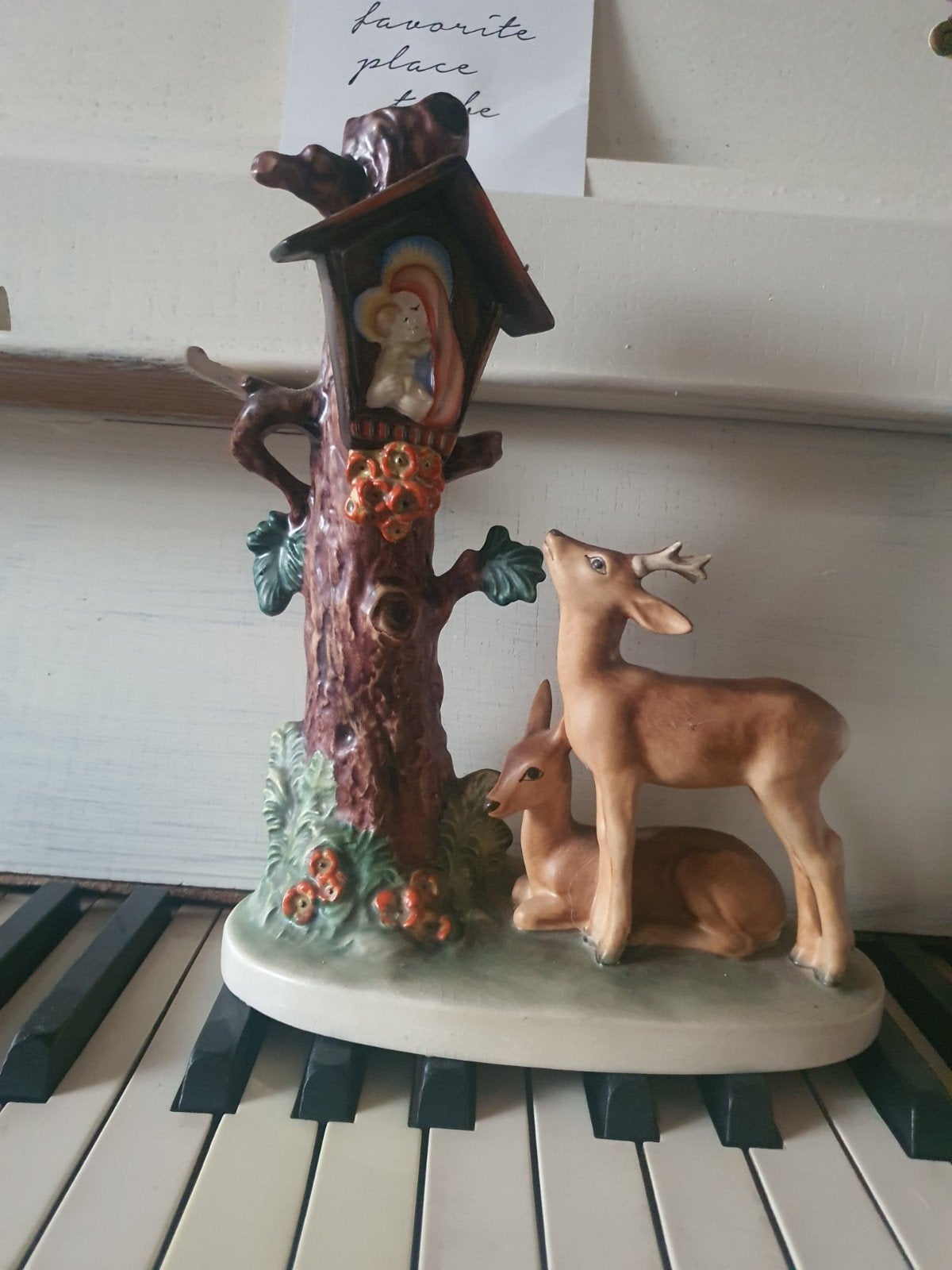 Hummel Vintage beeldje: Maria met kind en herten, Ophalen of Verzenden