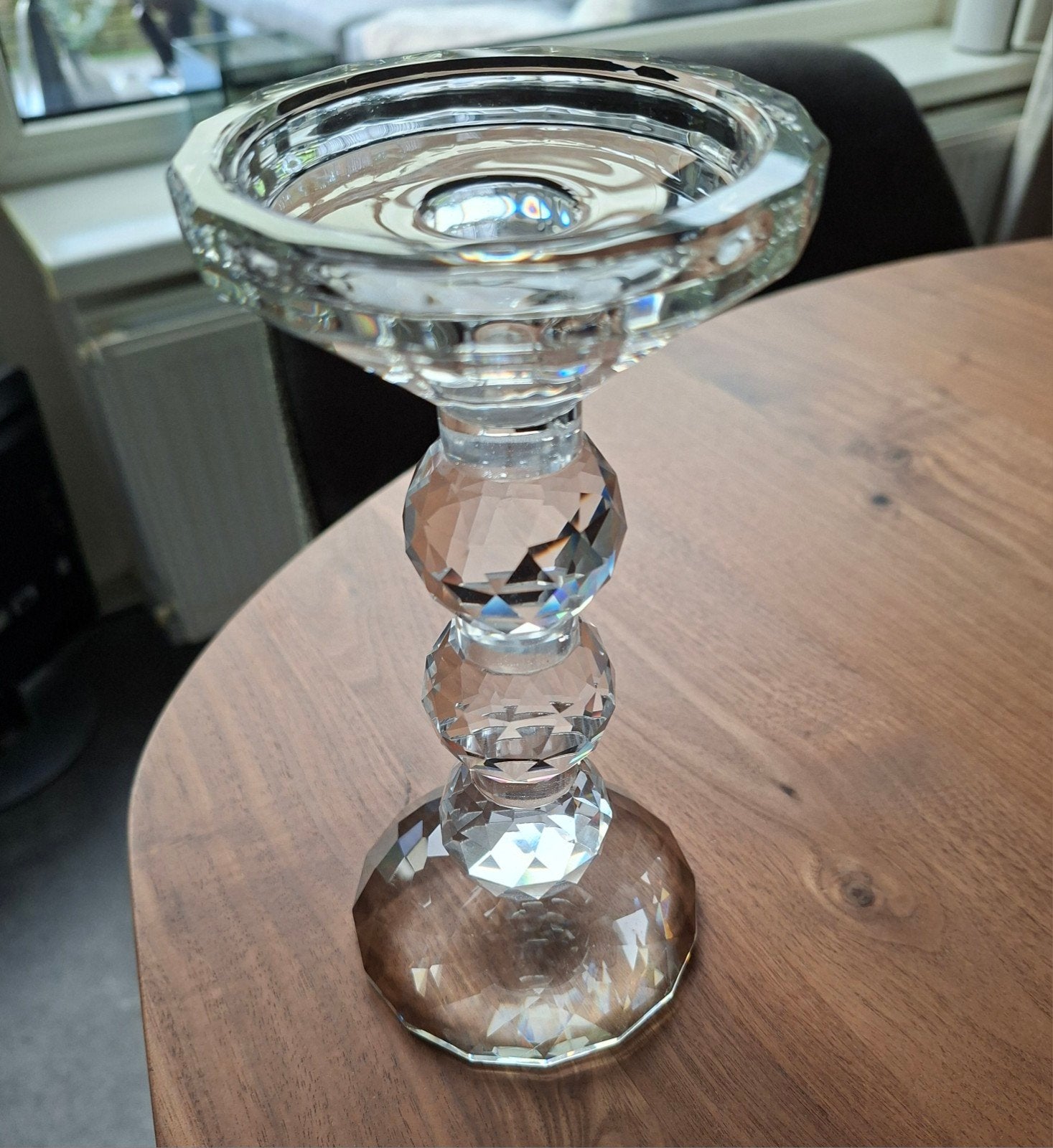 Elegante kristallen kandelaar, Ophalen