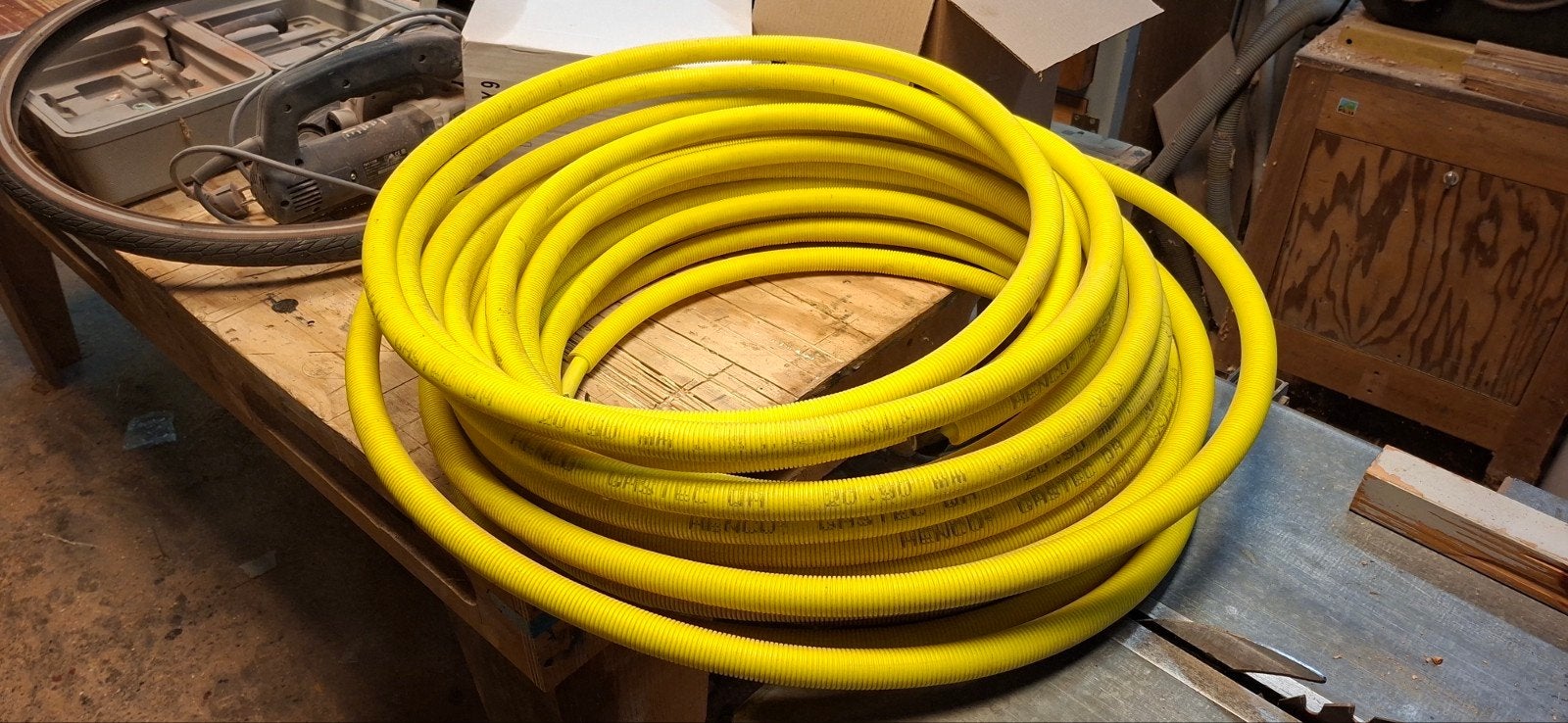 Henco 16mm alupex gasleiding in mantelbuis - ca. 20m, Doe-het-zelf en Verbouw, Ophalen, Overige materialen, Minder dan 20 mm, 6 meter of meer