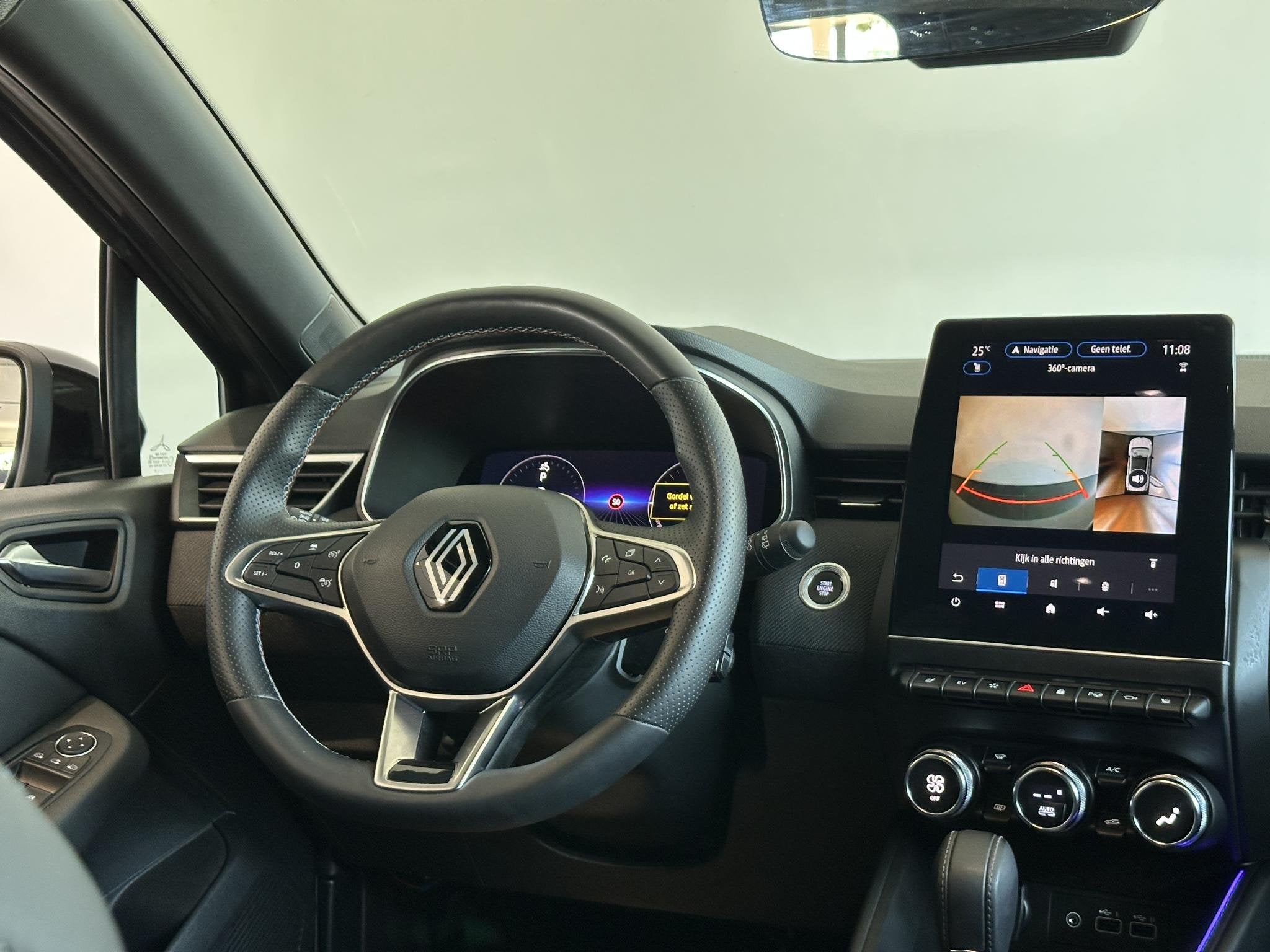 Renault Clio 1.6 E-Tech Full Hybrid 145 esprit Alpine 360 CA, Gebruikt, Euro 6, Leder en Stof, 23 km/l