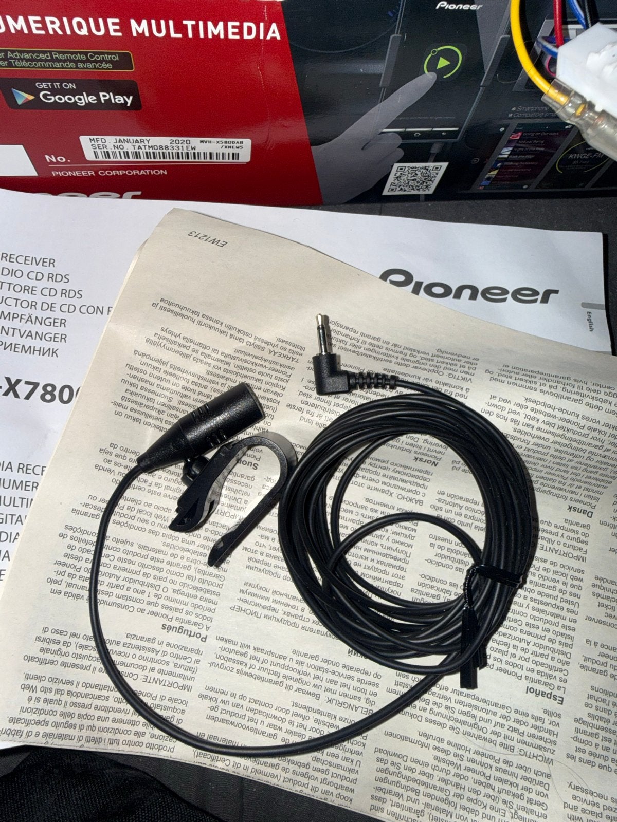 Pioneer MVH-X580DAB Autoradio met Bluetooth en DAB+, Ophalen, Zo goed als nieuw