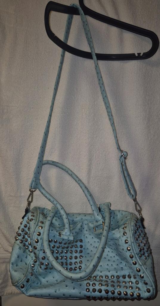 Hand/schouder tas., Ophalen, Gebruikt, Blauw, Handtas