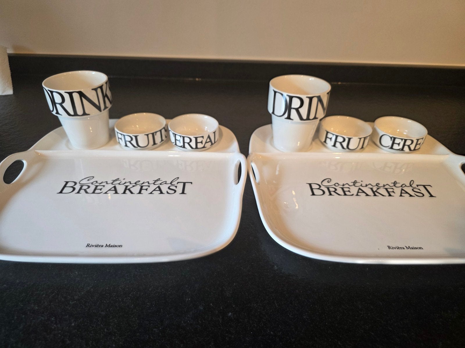 riviera maison ontbijt set, Huis en Inrichting, Ophalen, Nieuw, Glas, Bord(en)