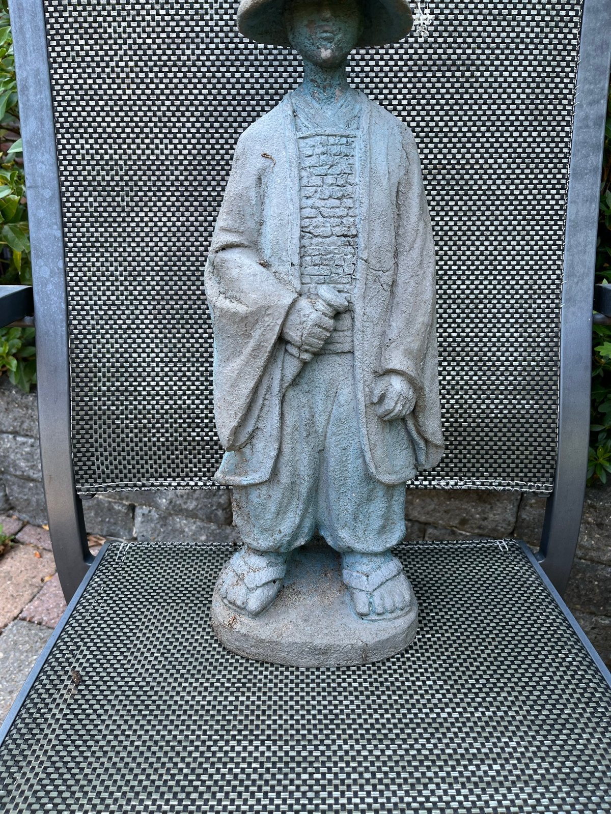 Japans Tuinbeeld - Polyesters in goede staat, Tuin en Terras, Tuinbeelden, Ophalen, Gebruikt, Kunststof, Mensenbeeld