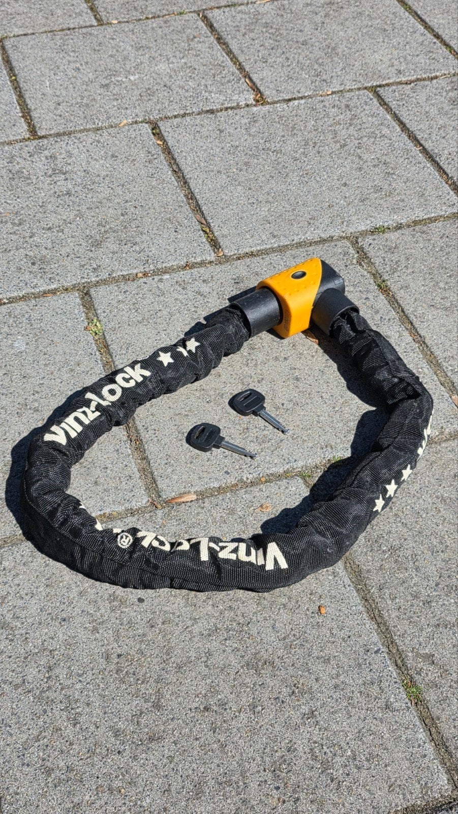 VINZ SLOT FIETS / SCOOTER / MOTOR, Ophalen of Verzenden, Zo goed als nieuw, Kettingslot