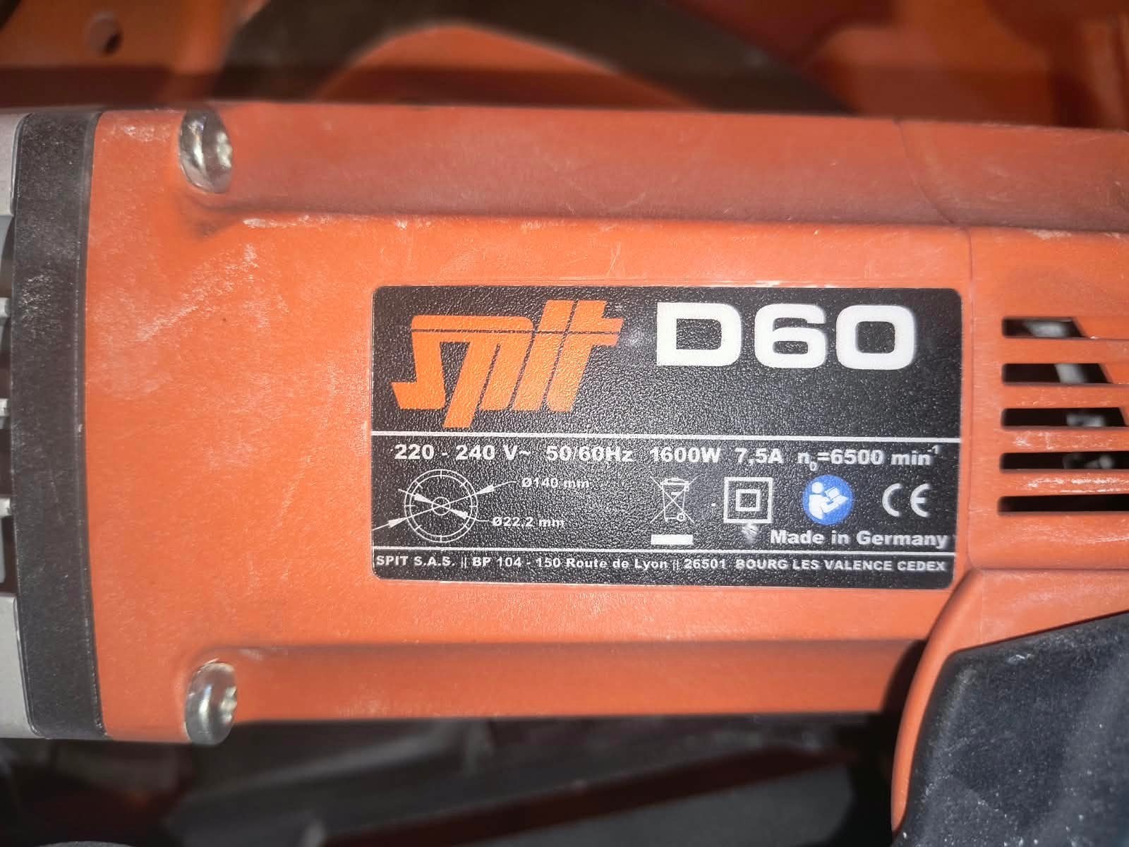 Spit D 60 sleuvenfrees, Sleuvenfrees, Zo goed als nieuw, Elektrisch, Ophalen