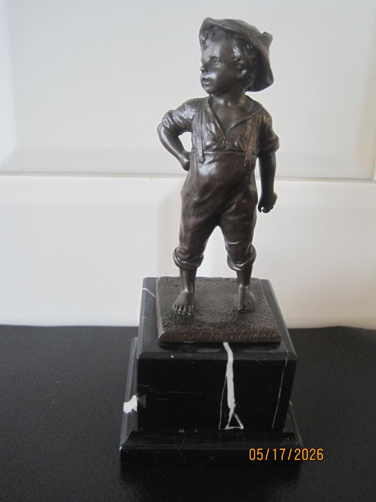 Bronzen beeldje van Julius Paul Schmidt-Felling, Antiek en Kunst, Overige onderwerpen, Minder dan 20 cm, Handgemaakt, Ophalen of Verzenden