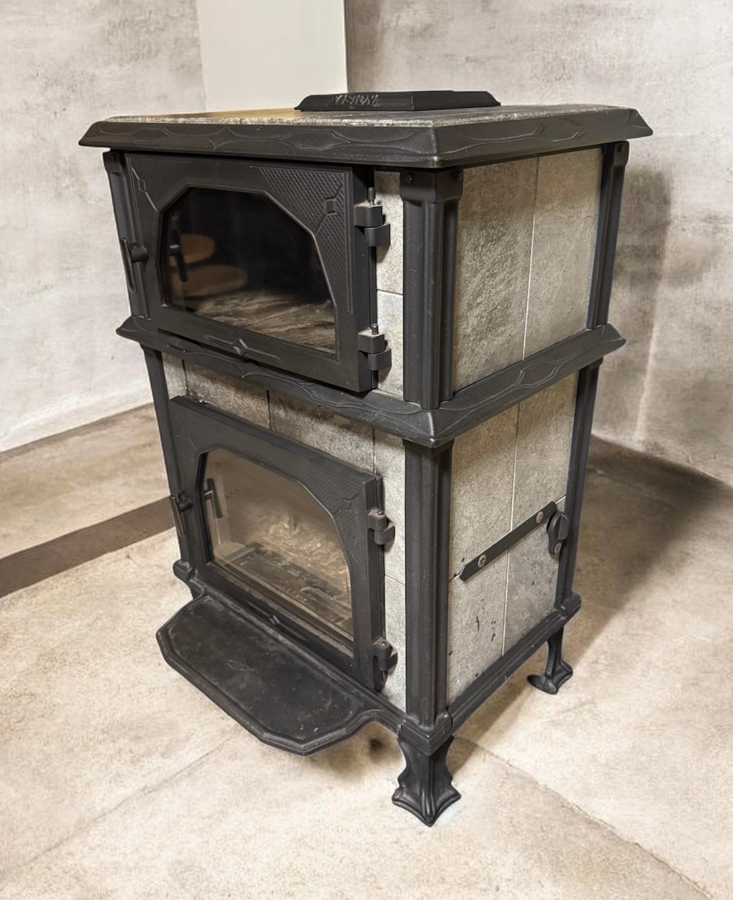 Altech Vision Gourmet Speksteen Houtkachel met Oven, Huis en Inrichting, Ophalen, Gebruikt, Houtkachel, Vrijstaand