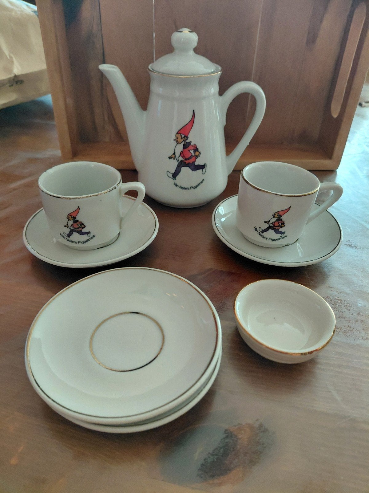 Van Nelle Piggelmee  serviesje, Antiek en Kunst, Antiek | Servies compleet, Ophalen of Verzenden