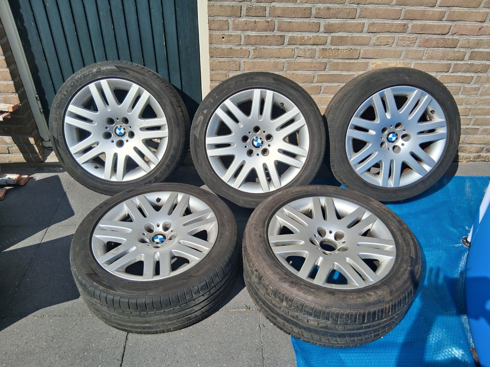 Originele BMW E65 Velgen - Set van 5 Stuks, Ophalen, 18 inch, Banden en Velgen, Personenwagen