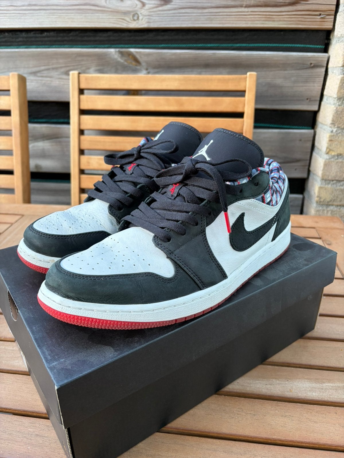 Jordan 1 low Quai 54, Wit, Ophalen of Verzenden, Sneakers of Gympen, Zo goed als nieuw