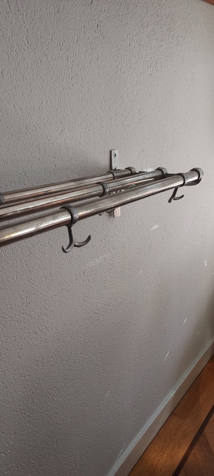 gunnar bolin kapstok verchroomd staal, Ophalen of Verzenden, Metaal, Wandkapstok, Minder dan 100 cm