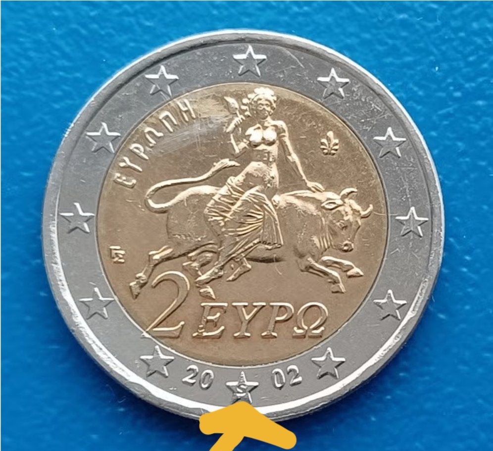 Euromunten, Postzegels en Munten, Ophalen of Verzenden, Griekenland, 2 euro, Losse munt
