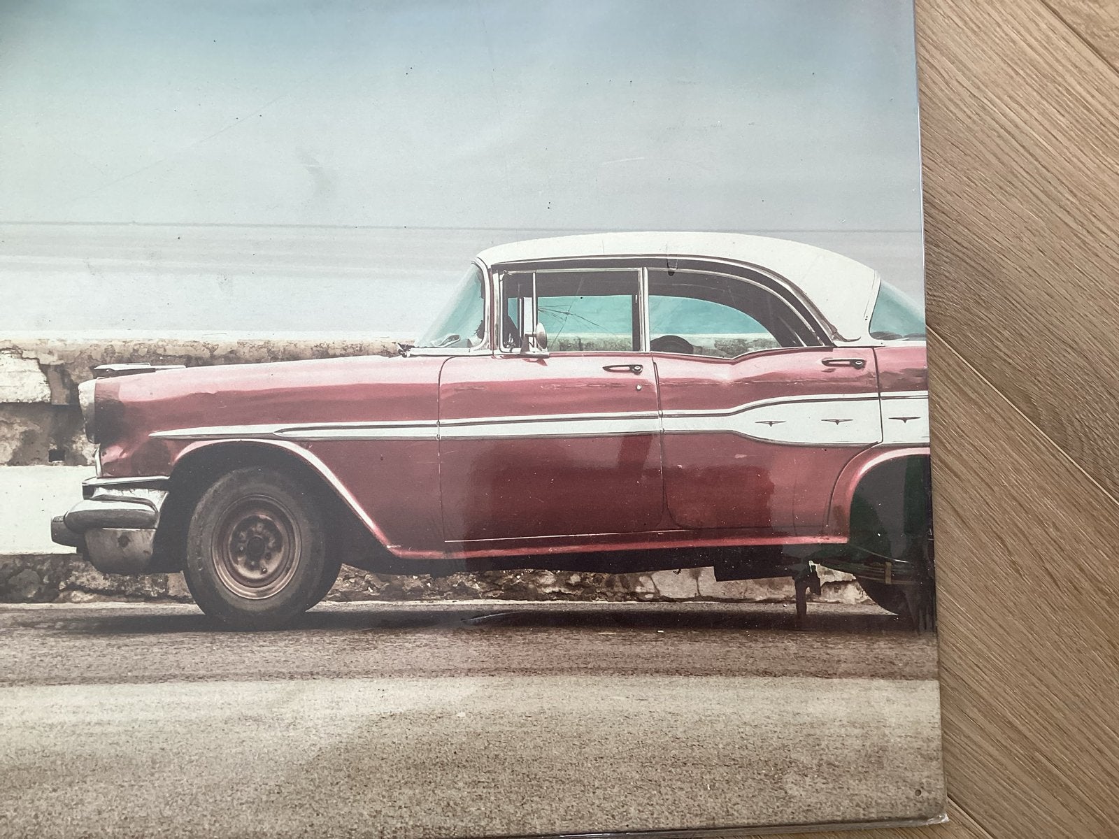 Metalen Wandposter Chevrolet Oldtimer Jaren '50 - 50x60 cm, Metaal, Nieuw, Ophalen of Verzenden, Reclamebord