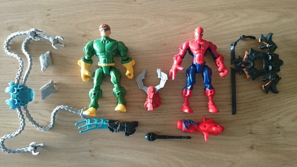 Super Hero Mashers - Duo set van Hasbro, Kinderen en Baby's, Speelgoed | Actiefiguren, Ophalen of Verzenden, Gebruikt