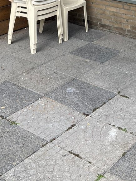 Tuintegels 50x50cm, Tuin en Terras, Ophalen, Gebruikt, 5 tot 10 m², Beton