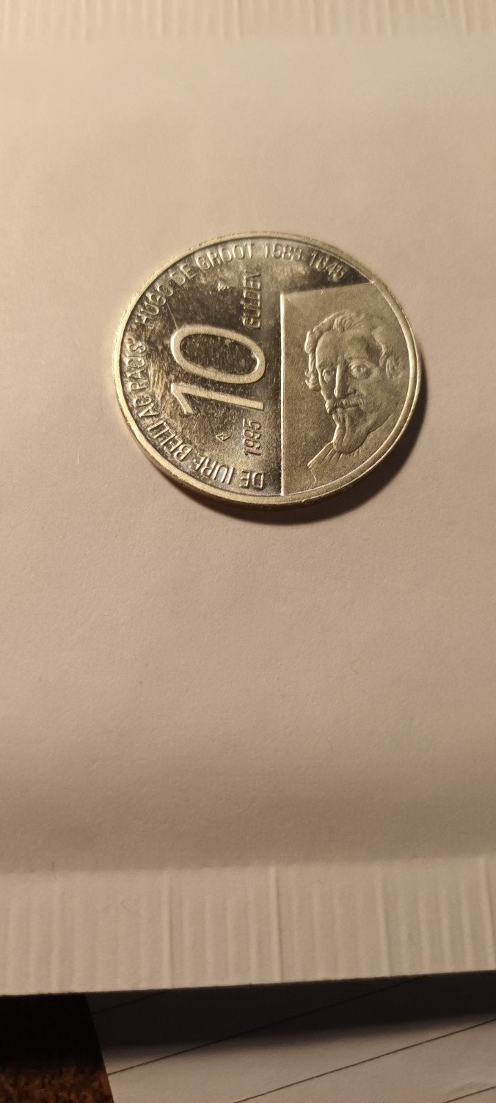 Zilveren 10 Gulden Munt 1983 - Hugo de Groot, Postzegels en Munten, Munten | Nederland, Ophalen of Verzenden