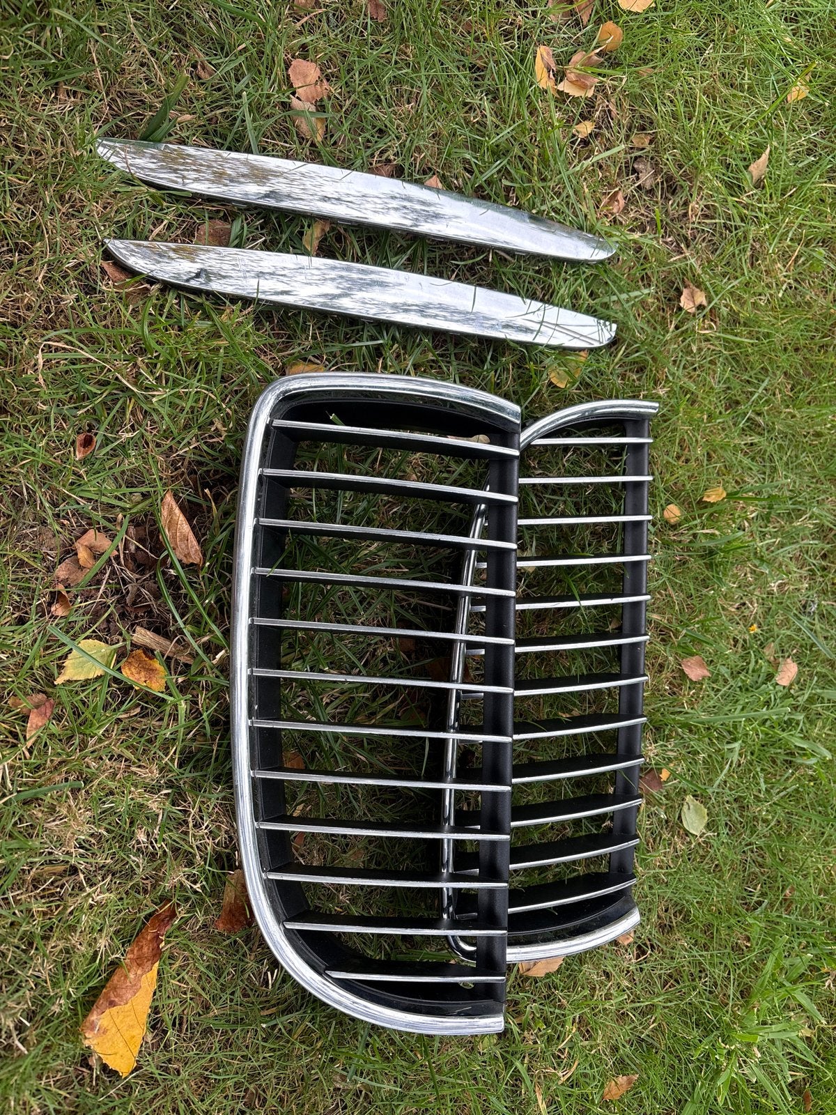 Grille en sierlijsten voor BMW (gebruikt), Gebruikt, Voor, Ophalen of Verzenden, Bumper