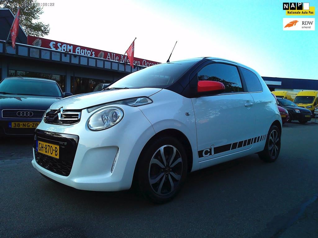 Citroen C1 1.0 e-VTi Airscape Shine (Cabrio), Auto's, Voorwielaandrijving, Euro 6, 4 stoelen, C1