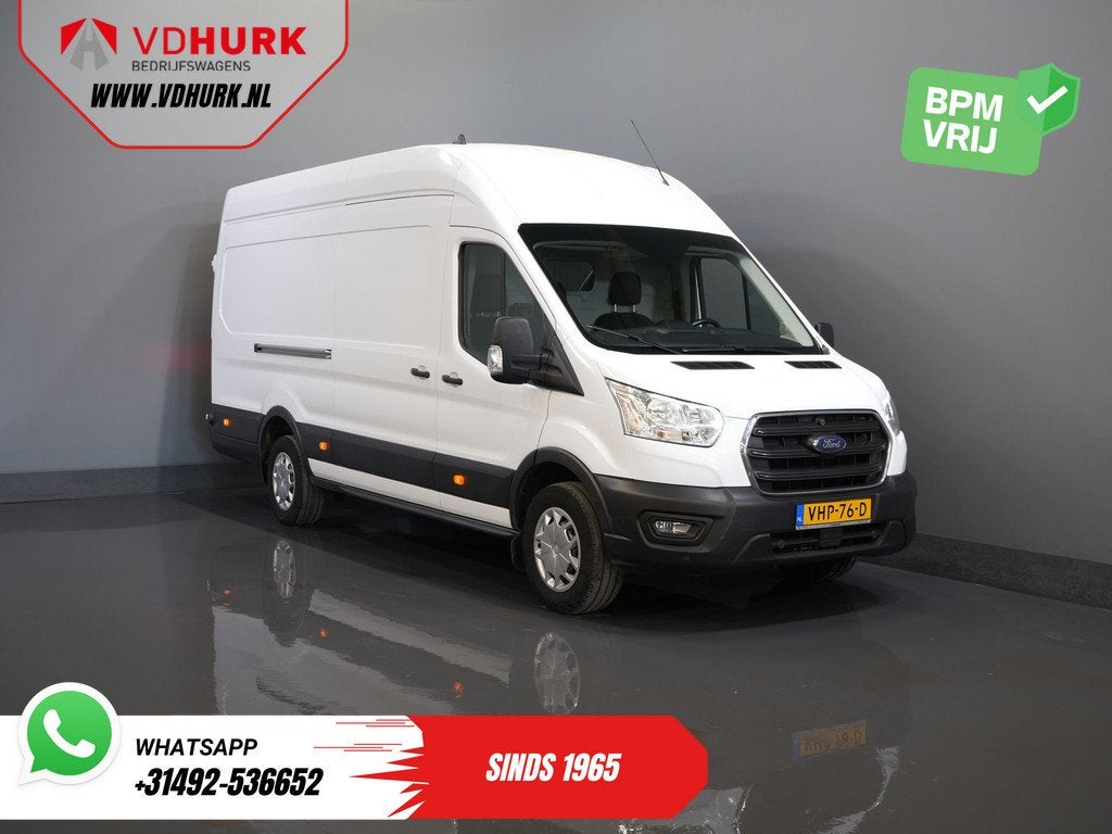 Ford Transit 2.0 TDCI 170 pk L4H3 Trend RWD Jumbo 270GrDeure, Auto's, Bestelauto's, Euro 6, 4 cilinders, 2800 kg, Wit