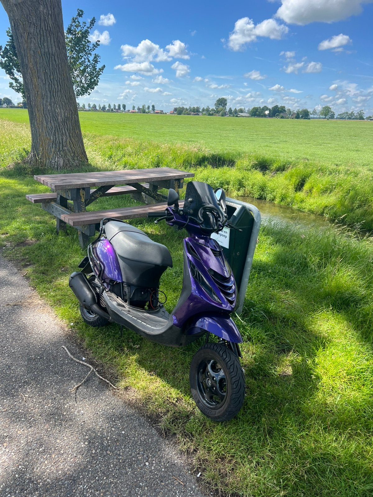 Zip 172cc Brom, Fietsen en Brommers, Scooters | Piaggio, Zo goed als nieuw, Zip, Tweetakt, Ophalen