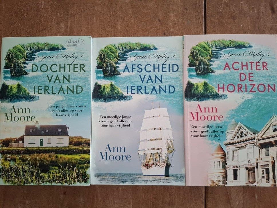 Ann Moore - Grace O'Malley trilogie (3 boeken), Ophalen of Verzenden, Zo goed als nieuw, Ann Moore, Europa overig