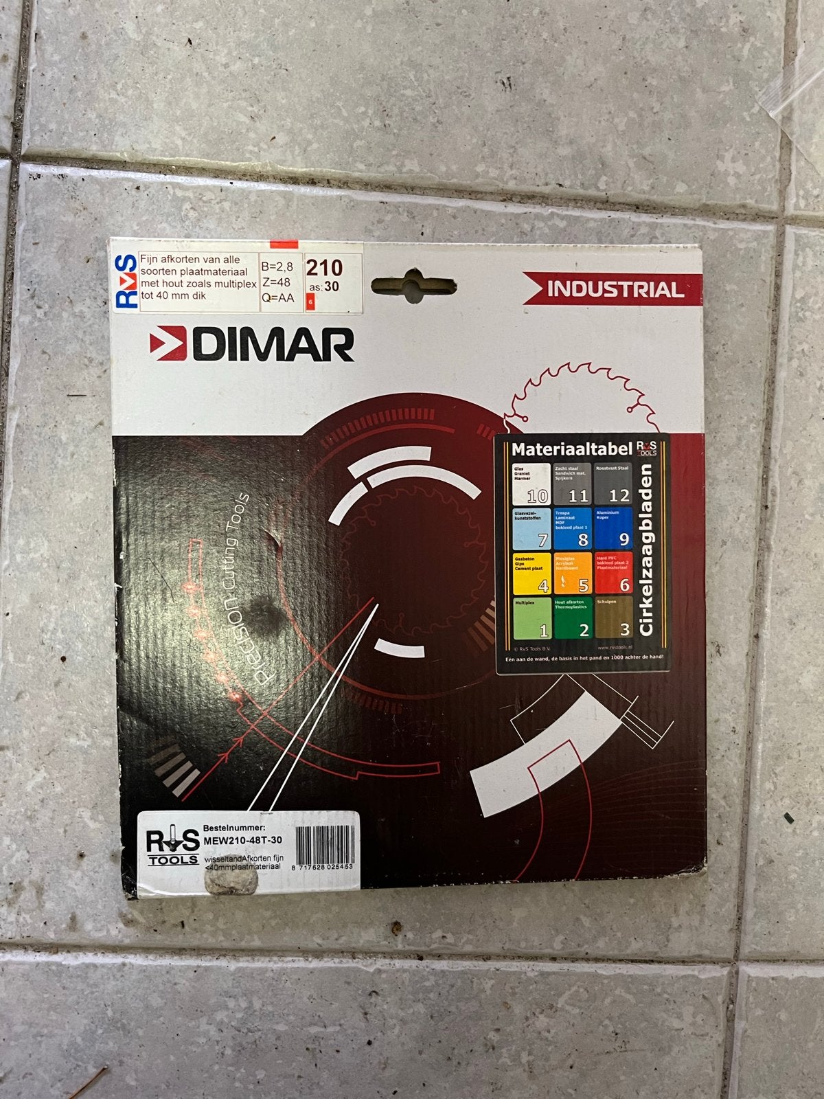 DIMAR Cirkelzaagblad 210mm, Ophalen, Cirkelzaag, Nieuw, 30 tot 70 mm