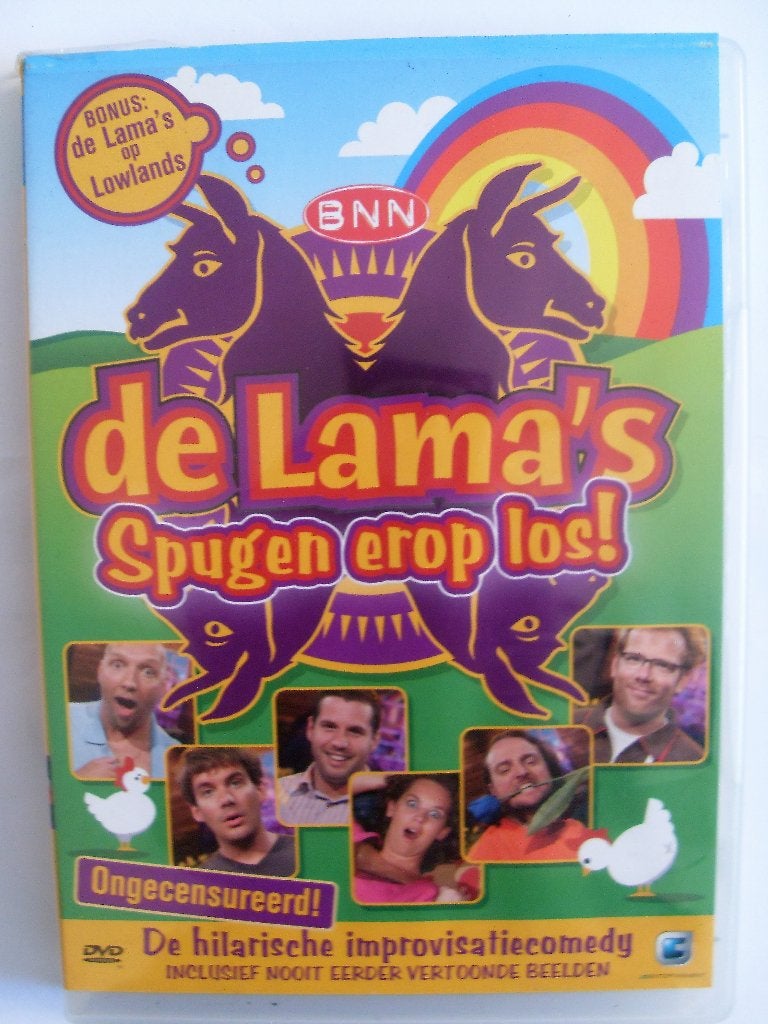 De Lama's spugen erop los (originele dvd), Alle leeftijden, De Lama's, Ophalen of Verzenden, Nederlands