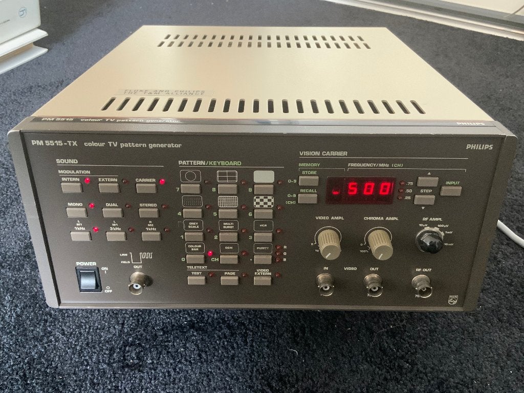 Philips PM5515-TX colour TV pattern generator, Telecommunicatie, Ophalen of Verzenden, Gebruikt, Zender en Ontvanger