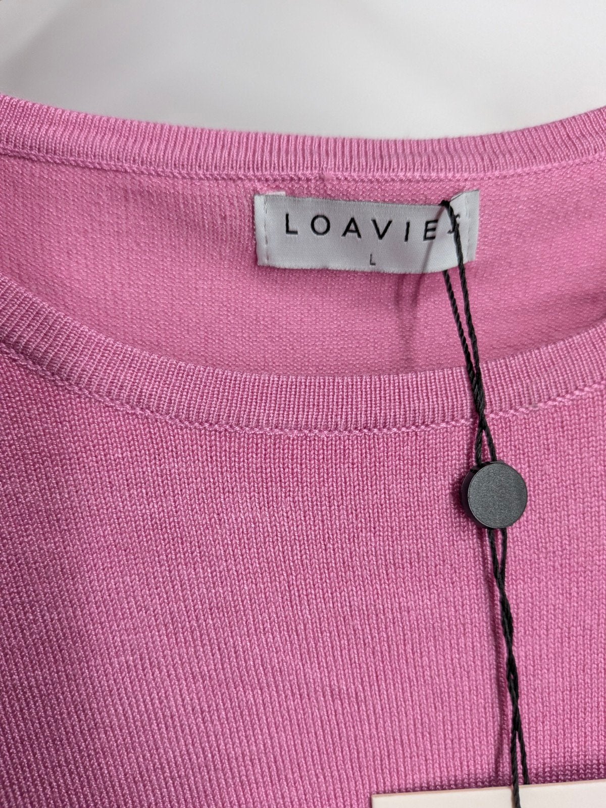 Loavies trui roze wit katoen maat L nieuw (3298*), Maat 38/40 (M), Loavies, Nieuw, Ophalen of Verzenden