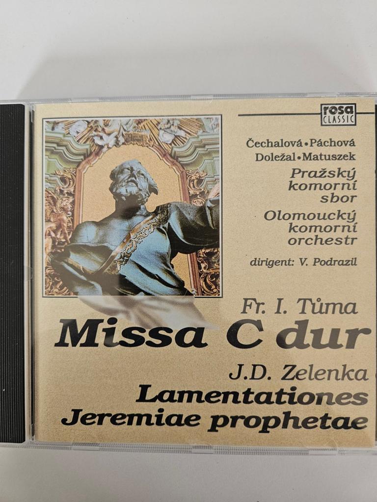 Fr. I. Tůma - Missa C dur / J.D. Zelenka - Lamentationes, Cd's en Dvd's, Cd's | Klassiek, Ophalen of Verzenden, Barok, Zo goed als nieuw