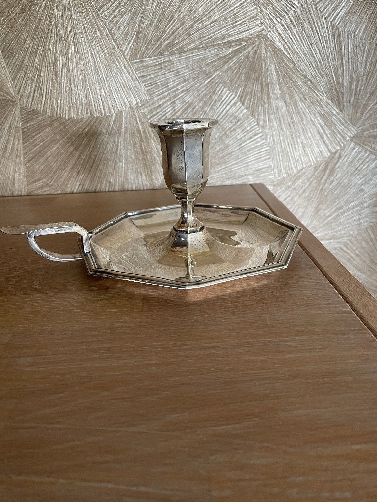 Grote antiek zilveren blaker., Ophalen of Verzenden, Zilver