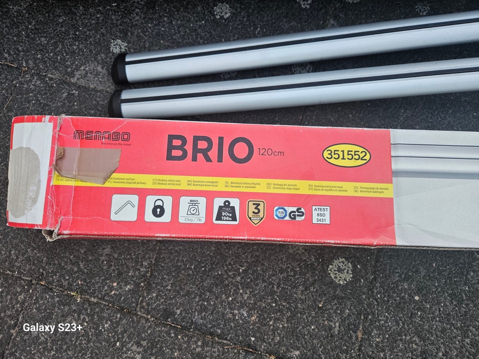Menabo Brio Dakdragers 120cm - Zo goed als nieuw, Ophalen of Verzenden, Zo goed als nieuw
