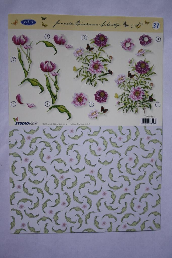 3 stuks Knipvellen Janneke Brinkman 7198, Ophalen of Verzenden, Nieuw, Natuur, Knipvel