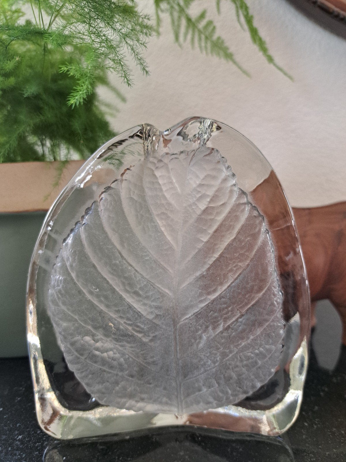 Vintage glazen solifleur vaas blokvaas Walther Glas Germany, Antiek en Kunst, Antiek | Glas en Kristal, Ophalen of Verzenden