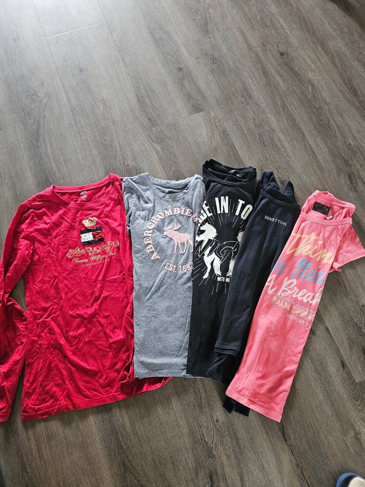 2 x tommy hilfiger nikkie abercrombie benneton maat s 4.95 p, Tommy Hilfiger, Ophalen of Verzenden, Zo goed als nieuw, Maat 36 (S)